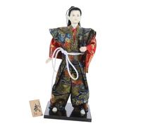 Toddmomy Samurai Doll Figure Japanese Decor Traditional Desktop Samurai Ornament Doll Decor for Girls