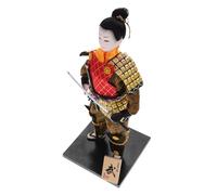 Toddmomy Samurai Doll Ornament Japanese Tabletop Artwork Decorative for Japanese Themed Homes Intricate Design Authenticity