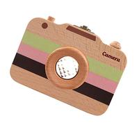 Toddmomy Save First Tooth Wooden Camera Keepsake Box Tooth Holder Sticker for Notes Unique Styles