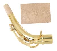 Toddmomy Saxophone Neck Replacement Brass Alto Saxophone Neck Bend Cork Sheet Sax Accessories for
