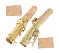 Toddmomy Saxophone Neck Replacement Brass Soprano Saxophone Bend Straight Neck Accessories for Sopranos