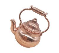 Toddmomy Scale Mini Kitchen Kettle Ornament for Dollhouse Fairy Garden Play Home Decoration with Smooth Safe Surface