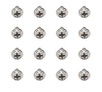Toddmomy Screws Building Case Metal Pci and Slot 100pcs for Computer, Hexagon round Head Replacement Fasteners, Lightweight Silver Power Supply Systems