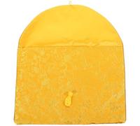 Toddmomy Scriptures Lightweight with Easy to Pattern Ethnic and Style Embroidered Yellow Cloth Book Cloth Bag Carry Small Storage Pouch for Use Travel and Office