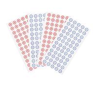 Toddmomy Self Adhesive Battery Polarity Stickers and Easy Colour Coding 4 Sheets in Red and Blue with PVC Material for Battery Posts and Power Distribution Block for Toolkit Use