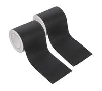 Toddmomy Self-Adhesive Marble Pattern Wall Skirting Sticker, Matte Black Decorative Baseboard Trim, 5cm X 5m Roll for Living Room, Bedroom, Hallway, 2 Rolls Pack