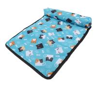 Toddmomy Self Cooling Providing a Cool Playing Place for Dogs and Cats Pet Cooling Mat with Beautiful Printing Cloth Material and Comfortable Dog Sleep Mat for Car or Use