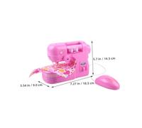 Toddmomy Sewing Machine for Mini Electric Pretend Playset with Light Safety Features Educational Role Play for Creative Learning and Imaginative Fun