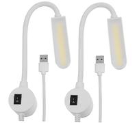 Toddmomy Sewing Machine LED Light 2pcs 6w Cob White Magnetic Flexible Workbench Lamp Small Daylight Work Light for Sewing and Workshop Use