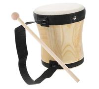 Toddmomy Sheepskin Percussion Drum with Stick Educational Musical Instrument for Lightweight Portable Handheld for Early Learning and Rhythm Practice