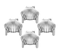 Toddmomy Shell Shaped Metal Candle Snuffer for Safe Extinguishing at Home | Silver Finish, Sturdy Household Accessory, Helps Lengthen Candle Life, Suitable for Big Candle Use