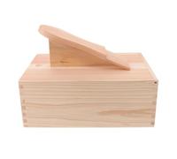 Toddmomy Shoe Polish Storage Box Wooden Shoe Care Organizer with Compartments, Space-Saving, Simple Sleek Look for Home and Commercial Environments 11.02x7.87x7.87in