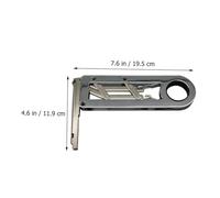 Toddmomy Silent Self-Closing Cabinet Hinge Chrome-Plated Steel Folding Bracket for Kitchen Cupboards Force and Deformation-Resistant Hidden Door Hinge