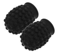 Toddmomy Silicone Drumstick Mute Covers Extend Drumstick Lifespan 2pcs for Noise Reduction and Volume Control Black Tips for Quiet Suitable for Band Performances and School Teaching