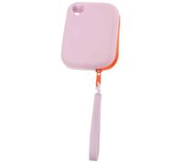 Toddmomy Silicone Earphone Holder Earphone Storage Pouch Portable Multifunctional Storage Minimalist Lavender Bag for Outdoor Travel Earbuds and Data Cables