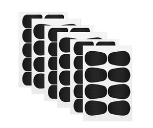 Toddmomy Silicone Mouthpiece Pads with Oval and Square-shaped Cushions 6 Sheets Flexible and Comfortable Playing Experience for Alto and Tenor Saxophone for Wind Instrument Accessories