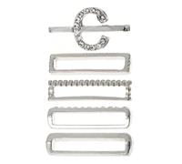 Toddmomy Silicone Watchband Decorative Rings Watch Strap Charm Loops 5pcs Stylish Accessories Compatible with Apple Watch 38mm for Smartwatch Bands for Daily Wear