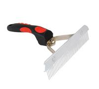 Toddmomy Single Row Pet Comb Dog Cat Brush Pet Grooming Tool Stainless Steel Slicker Brush for Curly Hair