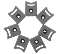 Toddmomy Sliding Door Bumper Stop with Screws, 8Pcs Plastic Shower Door Guide Blocks for Bathroom Pulley Anti-Collision Accessories