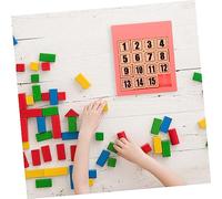 Toddmomy Sliding Number Puzzle for Educational Cognitive Game with Bright Colors and Number Patterns Non Magnetic Pink Enhances Recognition and Logical Thinking Skills for Home