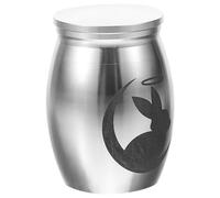 Toddmomy Small Bunny Cremation Urn for Ashes Keepsake Pet Urn Lid Memorial Ashes Holder Lightweight for Storing Beloved Pet Remains