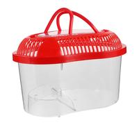 Toddmomy Small Fish Transport Container Fun Portable Tank Plastic Fish Bucket Beach Vacation Essentials For Kids Beach Must Haves Crab Catching Kit Red