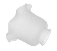 Toddmomy Small Glass Lampshade with Floral Design Diameter Ceiling Light Cover for Living Nordic Style Pendant Lamp Shade with Easy Installation