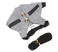 Toddmomy Small Pet Harness and Leash Set Striped Fabric Lightweight Adjustable S Size for Hamsters and Bunnies Indoor Outdoor Walking