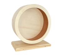 Toddmomy Small Pet Running Exercise Wheel Funny Wheel Increases Activity Level Visible Design Wood Lovely Appearance Sturdy Pet Sports Suitable for Squirrel and Hedgehog Friends Who Have A