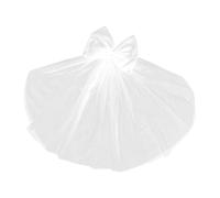 Toddmomy Small Pet Wedding Veil with Pearl Bow Dog Bridal Headdress Lightweight Pet Bride Veil for Cats and Dogs Comfortable Party Decoration