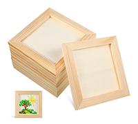 Toddmomy Small Photo Frame Wooden Frames for Craft DIY Painting Projects