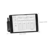 Toddmomy Soccer Referee Card PVC Red Yellow Football Warning Cards with Pen and Score Sheets for Official Matches International Standard Football Competition Kit