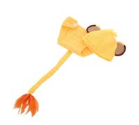 Toddmomy Soft Knitted Lion Outfit with Matching Hat for Boy Newborn Photography Skin-friendly Crochet Costume for Themed Photoshoots Birthdays and Holidays