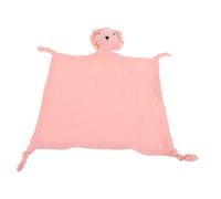 Toddmomy Soft Muslin Nap Blanket with Chewable Cartoon Comforter Security Lovey for Boys and Gentle Fleece for Safe Teething and Soothing Sleep