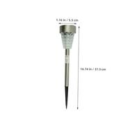 Toddmomy Solar Garden Light with Translucent Lampshade Energy-Saving LED Countryside Lawn Lamp for Pathways Patio Deck Easy Install Outdoor Ground Stake Lamp
