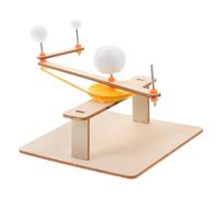 Toddmomy Solar System Model Kit for Astronomy Teaching DIY Earth Moon Sun Science Experiment Educational with Sturdy Base Demonstrates Planetary Rotation and Orbit