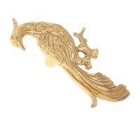 Toddmomy Solid Brass Phoenix Bird Cabinet Pulls Decorative Animal Drawer Handles with Design Brass Knobs for Bedroom Kitchen Furniture Wardrobe and Shoe Cabinets Easy Installation