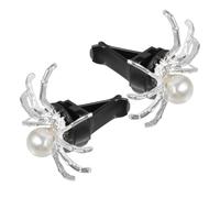 Toddmomy Spider Car Vent Clips 2pcs Zinc Alloy Secure Fit Air Vent Accessories for Car Interior Decoration