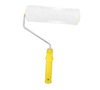 Toddmomy Spiked Defoaming Device Roller for Self-Leveling Screed Plastic Bubble Remove Tool with Easy-Install Handle Compact Lightweight Floor Brush for Smooth Painting Surfaces