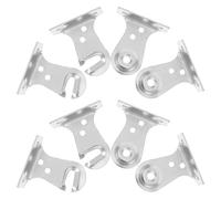 Toddmomy Spring Roller Blind Bracket Set 8-Pair Metal with Screws, Exterior Window Shade Hardware for Patio and Garden Roller Shutters