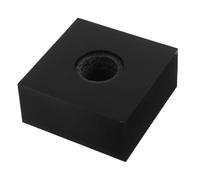 Toddmomy Square Interview Microphone Flag Logo Holder Black for News Coverage Recording