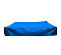 Toddmomy Square Shape Sandbox Cover with Oxford Material, Foldable and Secure Coverage for Travel and Outdoor Use, Blue Garden Sandpit Canopy for Small Bath and Patio Protection
