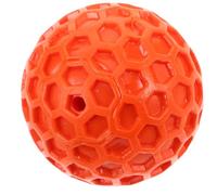 Toddmomy Squeaky Dog Chew Ball for Small Dogs and Puppies, Soft Rubber Material with Honeycomb Design, Chew-resistant and Anxiety-reducing, for Outdoor Fetching Games and Mental Stimulation