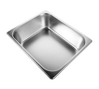 Toddmomy Stainless Steel Cat Litter Box Small Open Tray Elevated Side Metal Pan 325x265x100mm Sturdy Indoor Pet Litter Tray for Cats and Elderly Pets