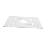 Toddmomy Stainless Steel Measuring Ruler Floor Drain Measurement Tool with Hollow Pattern for Precise Tile Positioning and Angle Marking Multifunctional Builder Scale