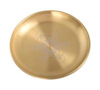 Toddmomy Stainless Steel Pentagram Altar Tray Multipurpose Ritual Candle Holder for Meditation Tarot Astrology Practices Home Decoration