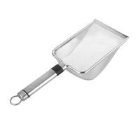 Toddmomy Stainless Steel Reptile Litter Scooper with Fine Mesh Sand Sifter for Tortoise and Lizard Residue Cleanup Reptile Terrarium Accessory