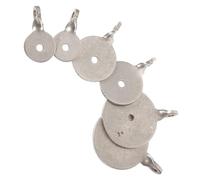 Toddmomy Stainless Steel Shooting Targets Set 6Pcs Metal Bulls Eye Plates for Archery Practice and Accuracy Training with Hanging Hook