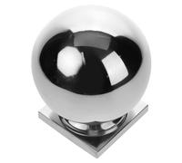 Toddmomy Stainless Steel Stair Railing Finials with Stable Base Metal Handrail Balls for Indoor Outdoor Fence Posts Gates and Architectural Accessories Elegant and Versatile Replacement