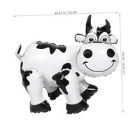Toddmomy Standing Cow Balloon Large Inflatable Cartoon Decoration for Farm Birthday Weddings Graduations Party Supplies Easy Inflate Fun Photo Prop